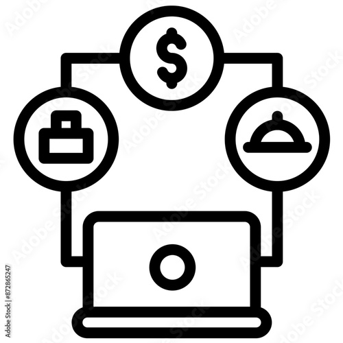 Gig Economy vector icon illustration of Gig Economy iconset.