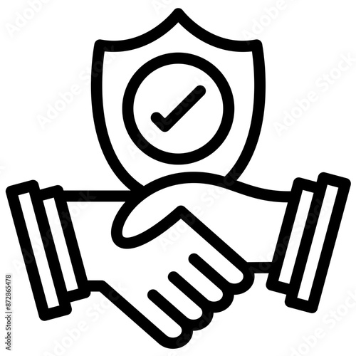 Trust vector icon illustration of Generation Gap iconset.