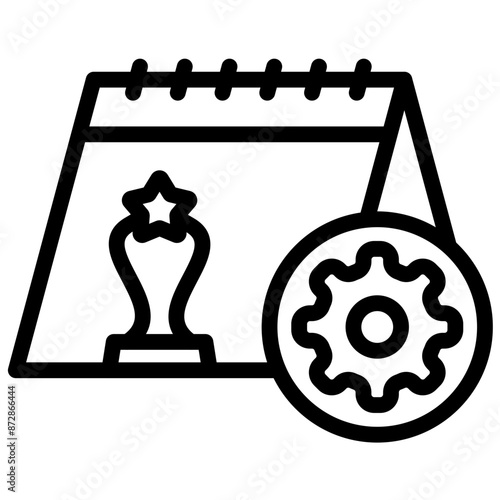 Event Organization vector icon illustration of Award Events iconset.