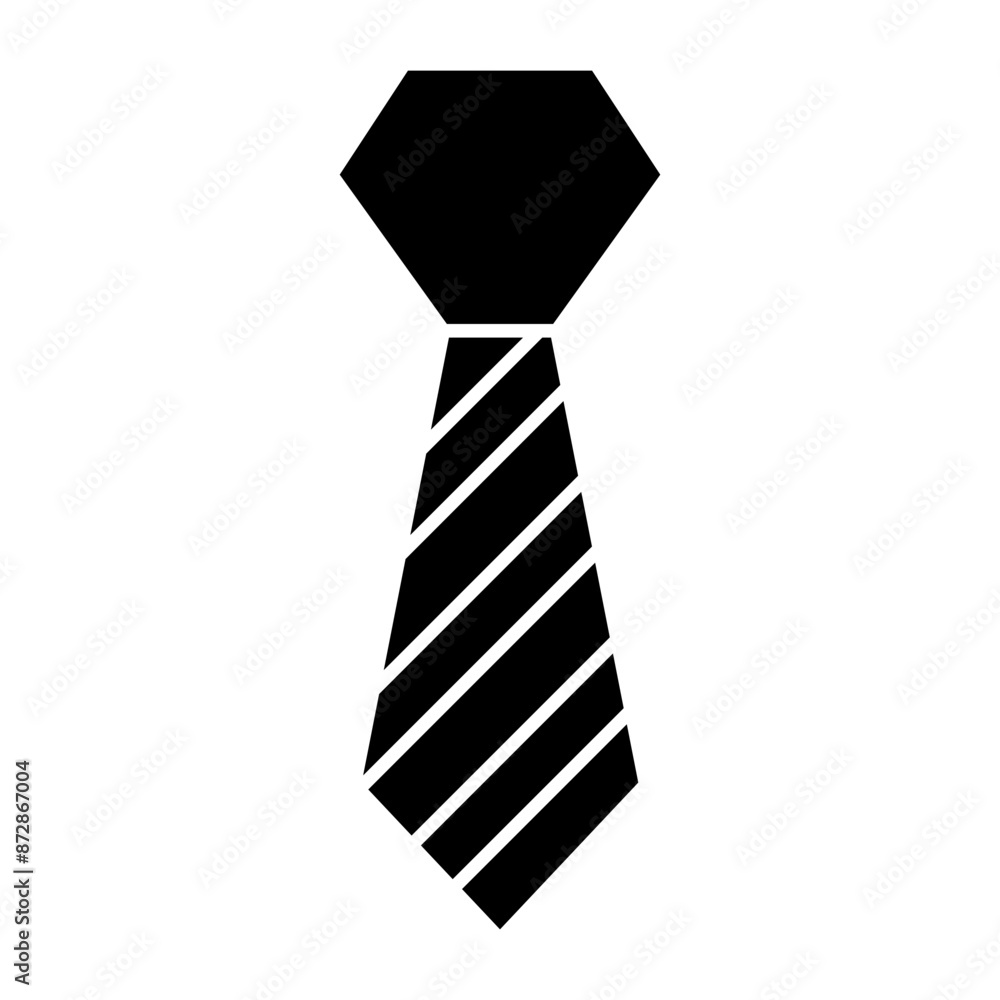Necktie Black icon. Necktie Black icon.