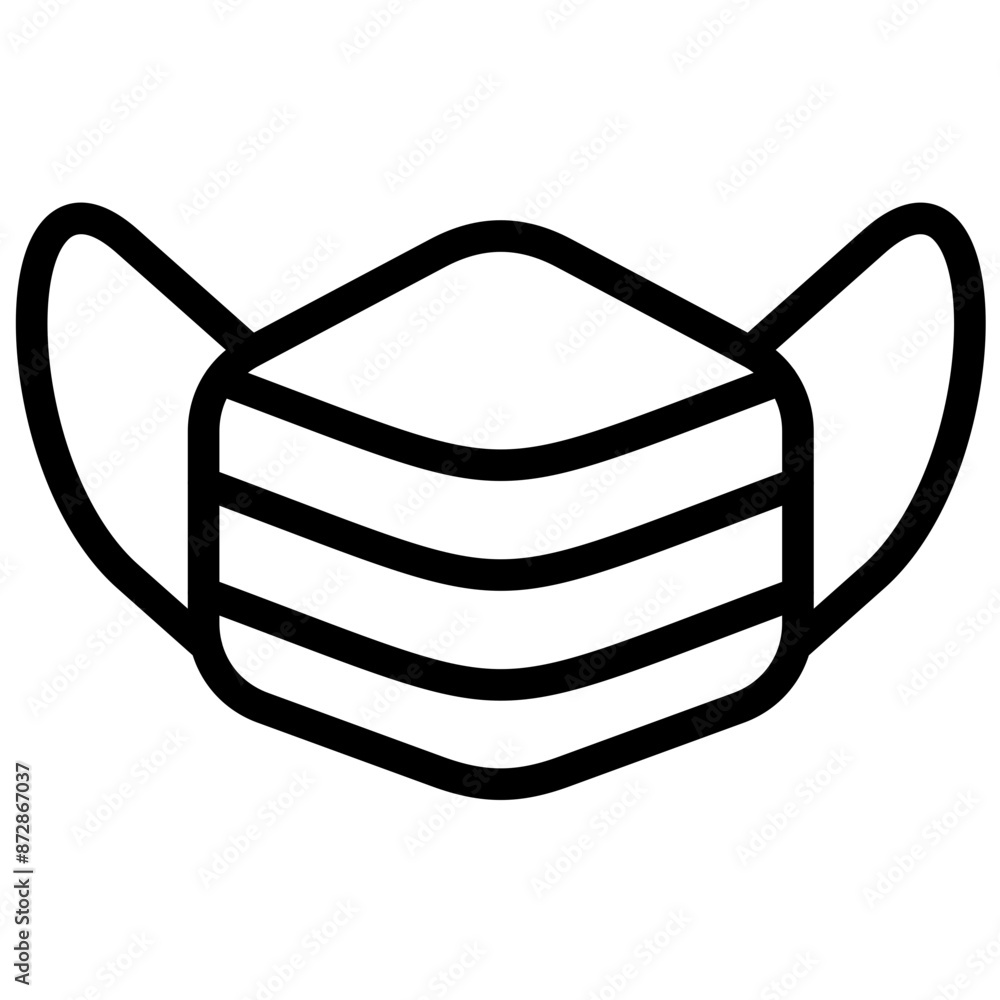 Face Mask vector icon illustration of Fashion Ecommerce iconset. Face Mask vector icon illustration of Fashion Ecommerce iconset.