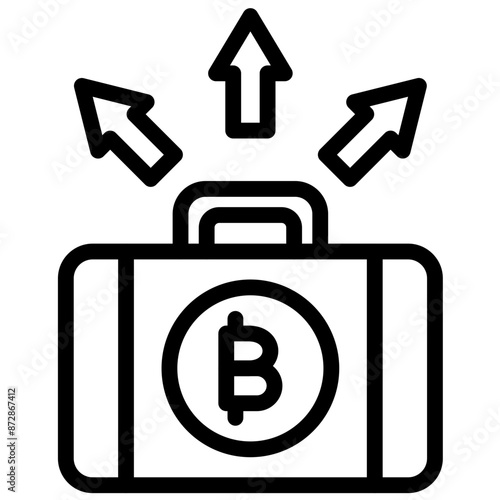 Liquidity vector icon illustration of Cryptocurrency iconset.