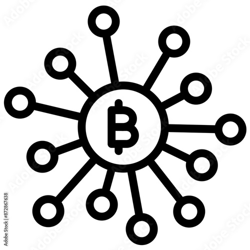 Decentralized Finance vector icon illustration of Cryptocurrency iconset.