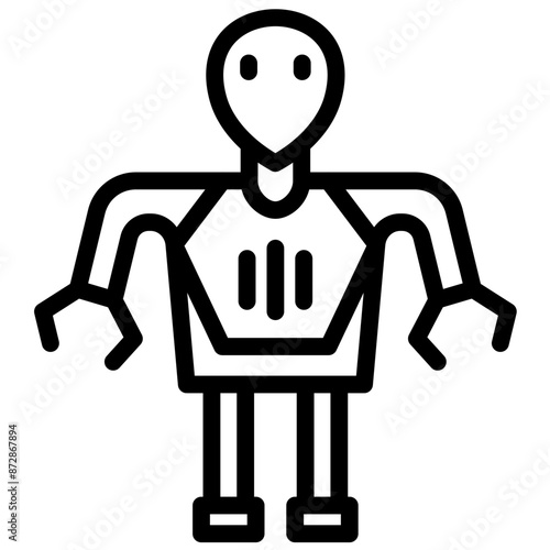 Science Fiction vector icon illustration of Robotics iconset.