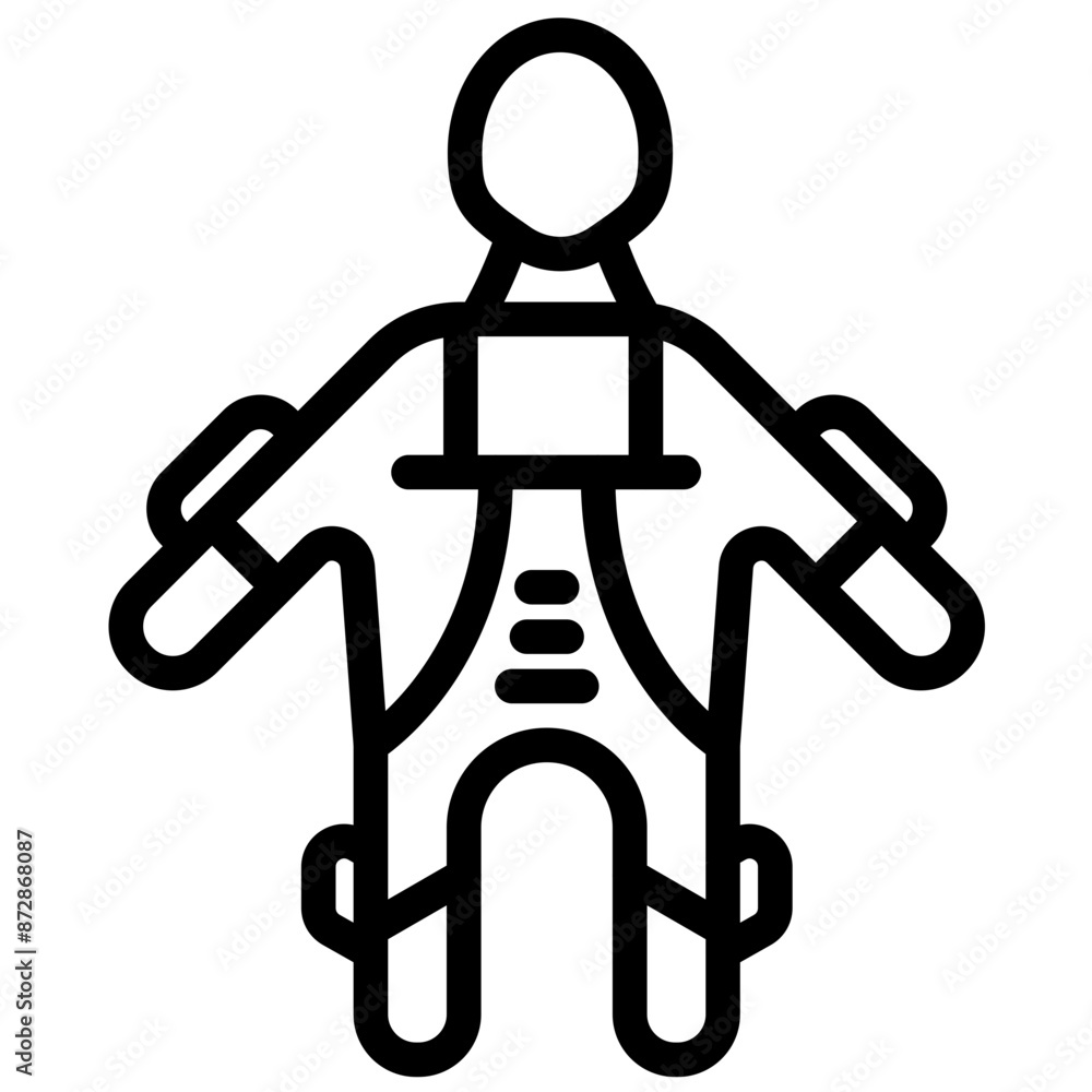 Exoskeleton vector icon illustration of Robotics iconset. Exoskeleton vector icon illustration of Robotics iconset.