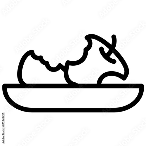 Leftovers vector icon illustration of Catering iconset.