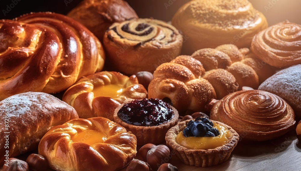 Assorted Freshly Baked Pastries and Breads Assorted Freshly Baked Pastries and Breads