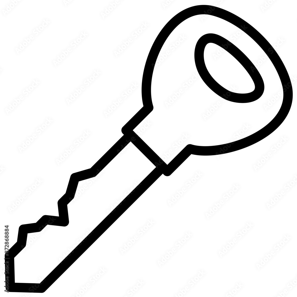 Key vector icon illustration of Achievements iconset.