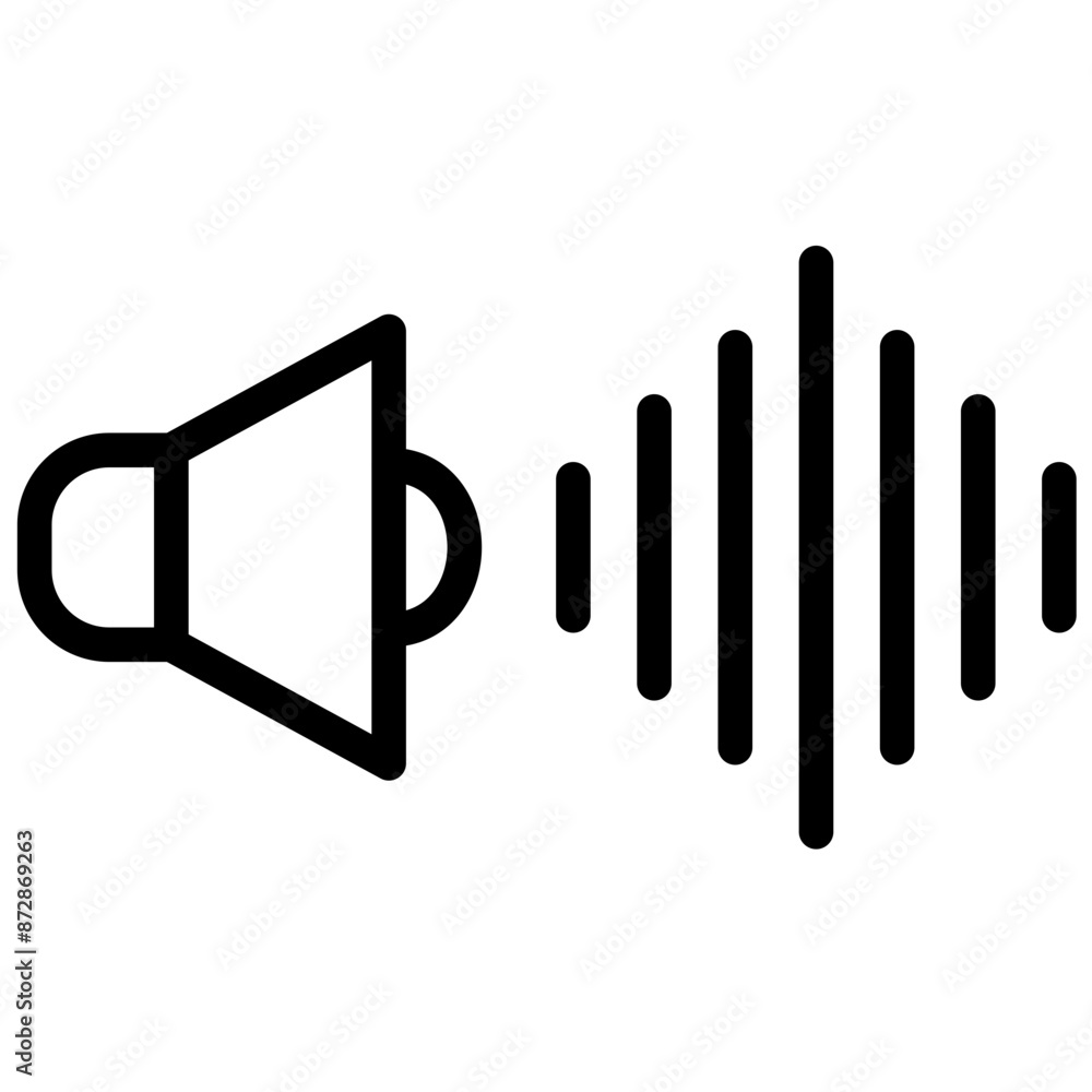 Sound vector icon illustration of Filmmaking iconset. Sound vector icon illustration of Filmmaking iconset.