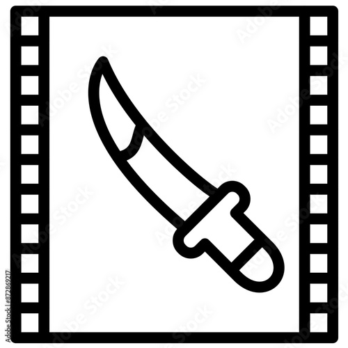 Thriller vector icon illustration of Filmmaking iconset.