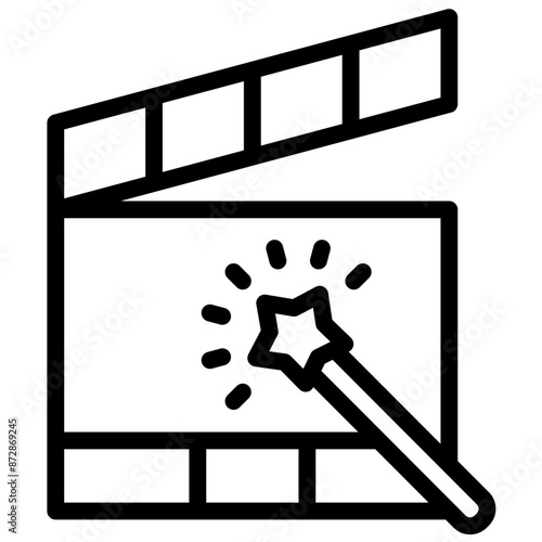 Special Effects vector icon illustration of Filmmaking iconset.