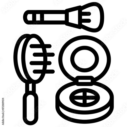 Make Up vector icon illustration of Filmmaking iconset.