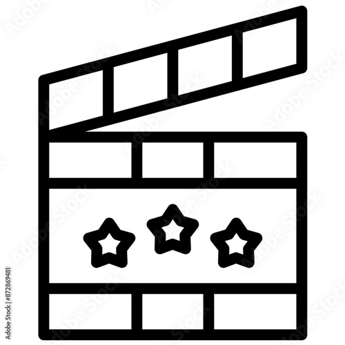 Indie Film vector icon illustration of Filmmaking iconset.