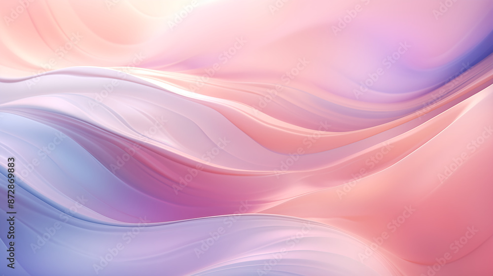 Fototapeta premium Ruhige abstrakte Wellen in Pastellfarben