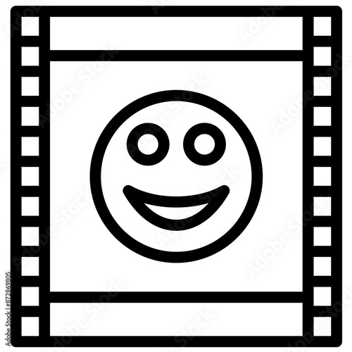 Comedy Film vector icon illustration of Filmmaking iconset.
