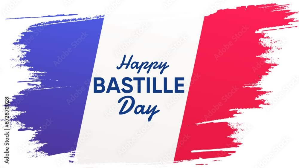 Happy National Day 14th of July. The Bastille Day of France. (French: Bonne Fete Nationale, 14 Juillet)