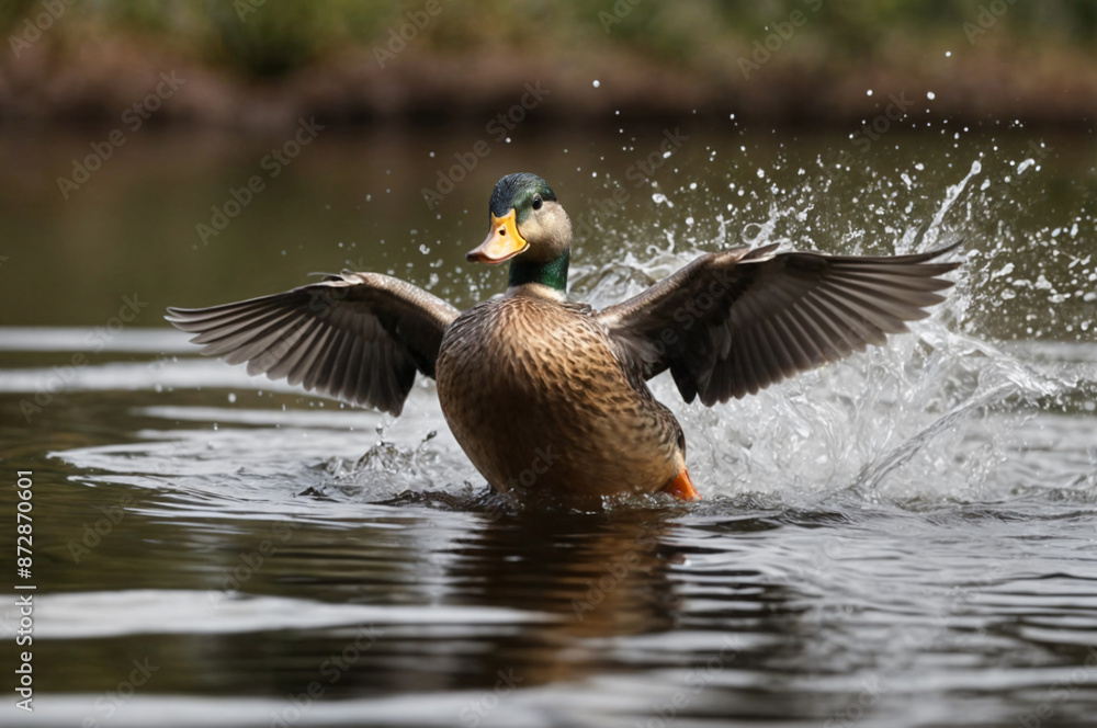 Obraz premium duck on the water