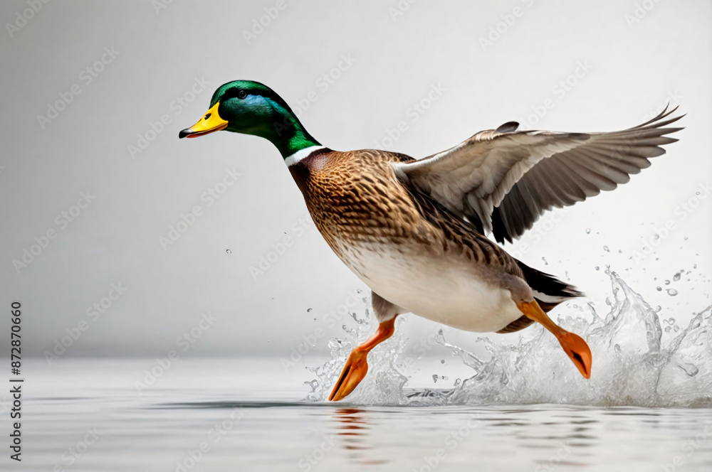 Obraz premium duck in the snow