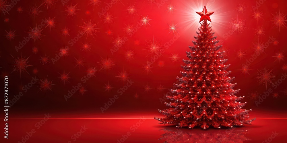Red Christmas trees in a render wallpaper, Christmas, trees, red, holiday, festive, December, render, background Red Christmas trees in a render wallpaper, Christmas, trees, red, holiday, festive, December, render, background