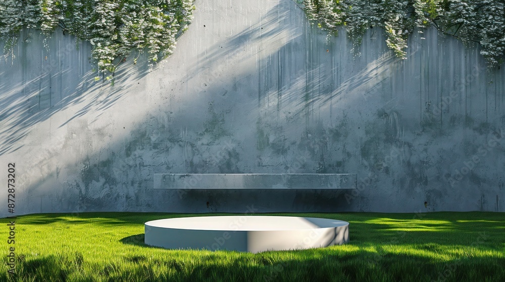 Elegant podium on high-end lawn, striking billboard mockup, and refined colors. Perfect for elite events. Elegant podium on high-end lawn, striking billboard mockup, and refined colors. Perfect for elite events.