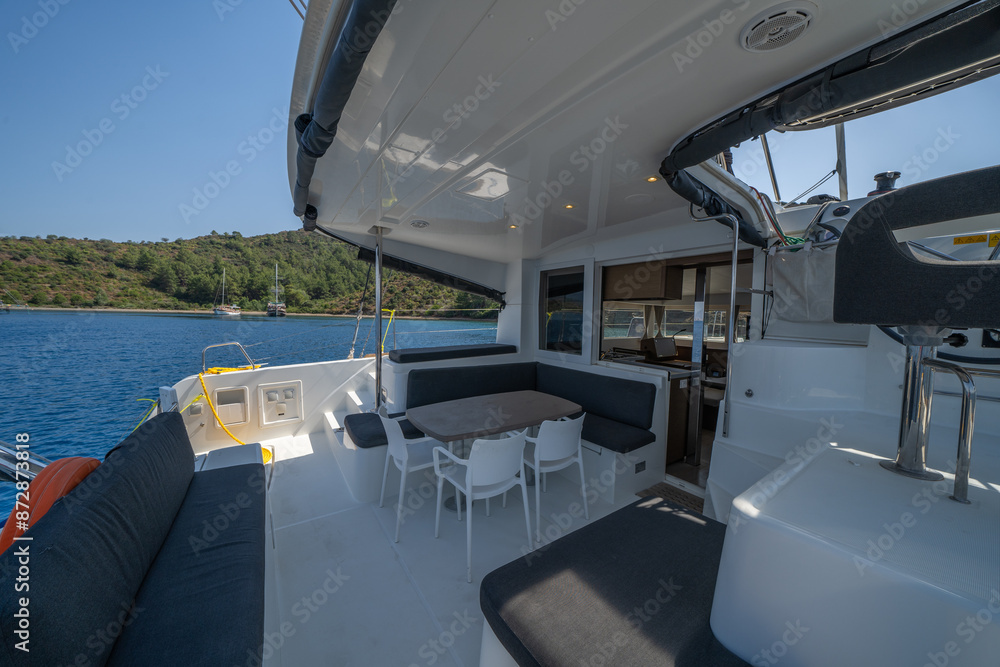 Fototapeta premium boat interior