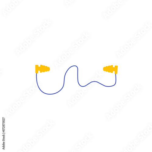 earplugs vector illustration