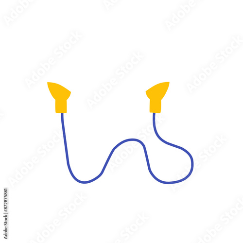 earplugs vector illustration