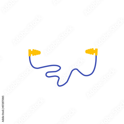 earplugs vector illustration
