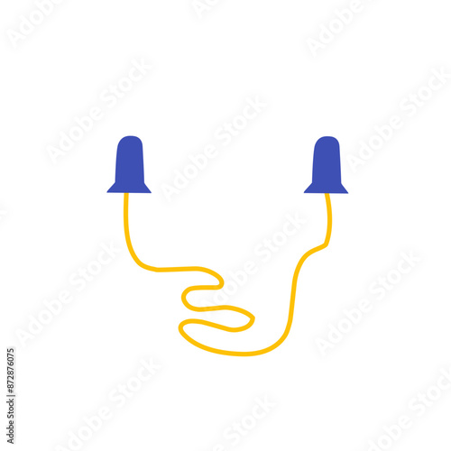 earplugs vector illustration