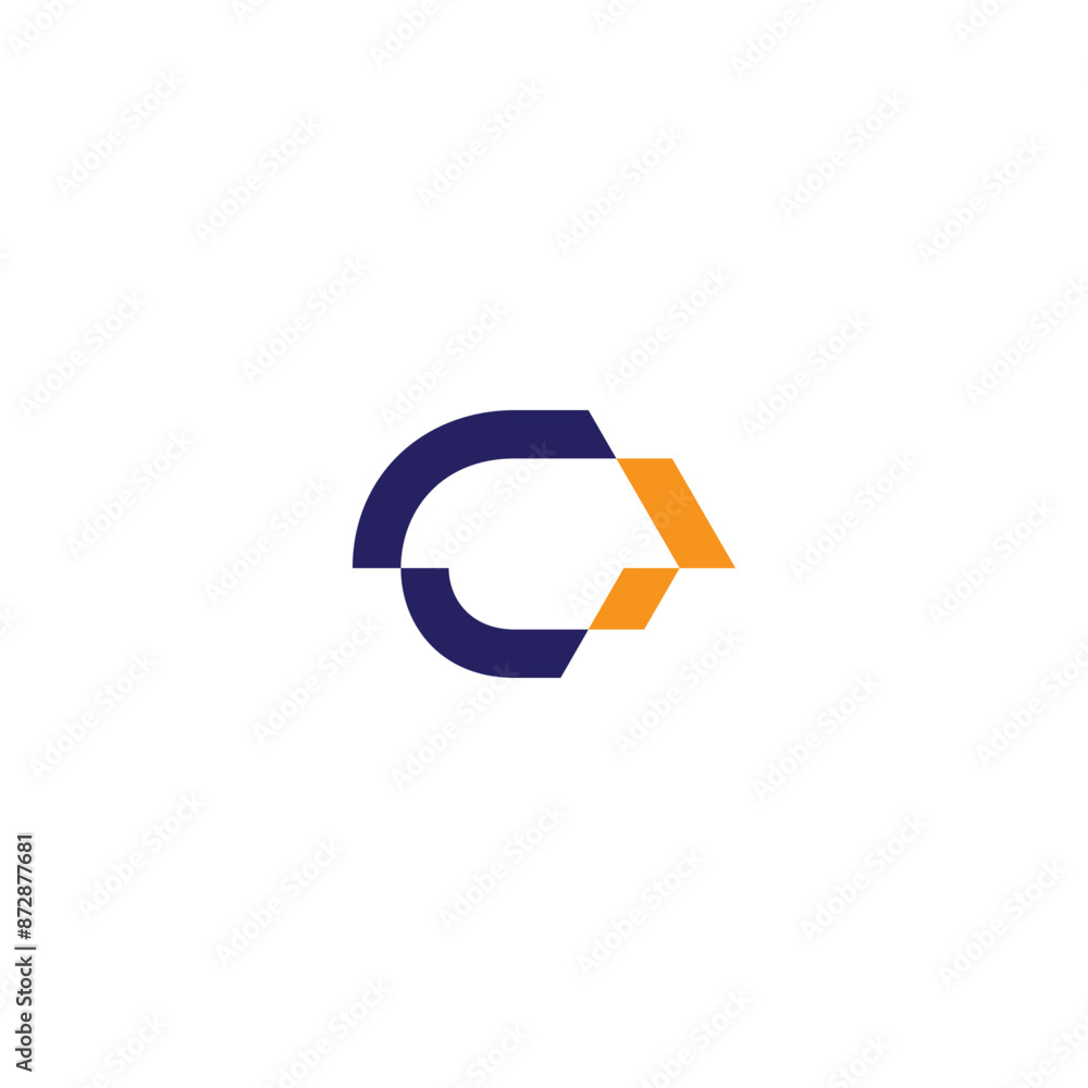 C logo with arrow shape C logo with arrow shape
