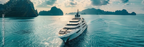Luxury Yacht Cruising Through the Stunning Islands of Thailand