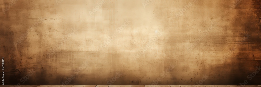 Fototapeta premium Rustic Concrete Wall with Wooden Floor Background