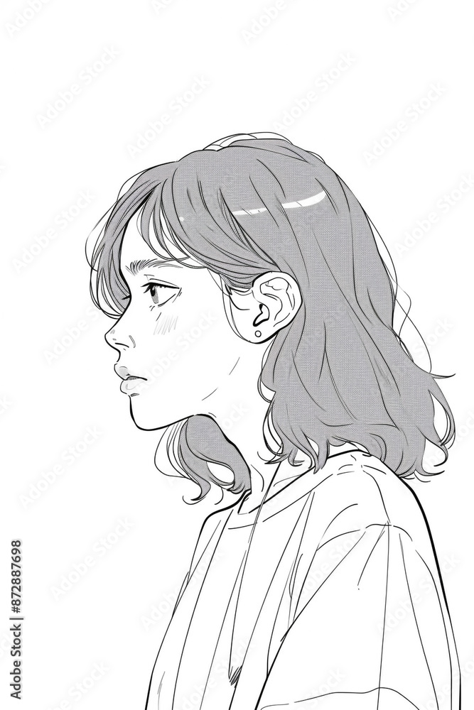 Clean and minimalist cartoon comic, simple line-drawing on white background, high contrast design. , full ultra hd, high resolution Clean and minimalist cartoon comic, simple line-drawing on white background, high contrast design. , full ultra hd, high resolution