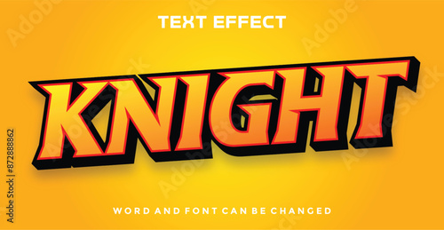 Knight editable text effect