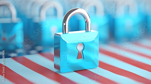 Wallpaper Mural Election Security  A padlock icon representing secure voting Torontodigital.ca