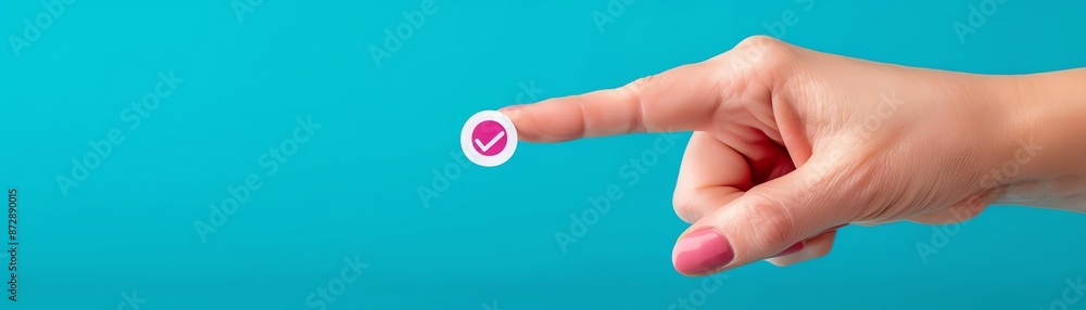Voting Sticker I Voted sticker in a minimal design Voting Sticker I Voted sticker in a minimal design