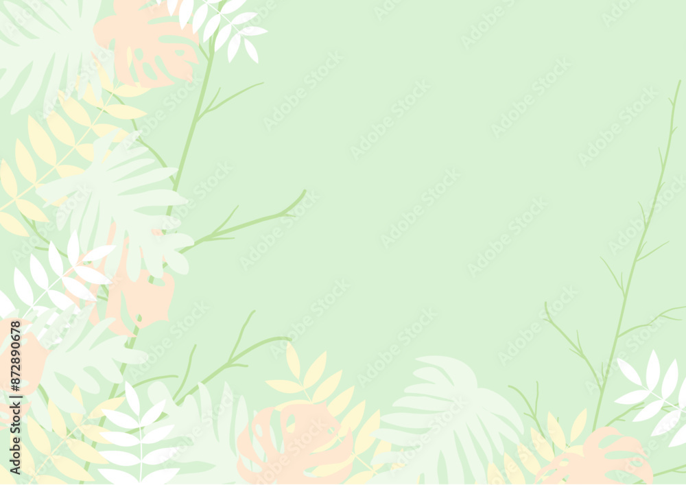 Background nature freehand Leaf background. Leaf nature style with space for text - design for background social media, postcards, poster, business card, flyer, brochure other. Background nature freehand Leaf background. Leaf nature style with space for text - design for background social media, postcards, poster, business card, flyer, brochure other.