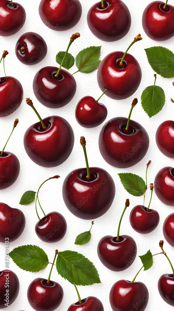 fresh red cherries isolated fresh red cherries isolated