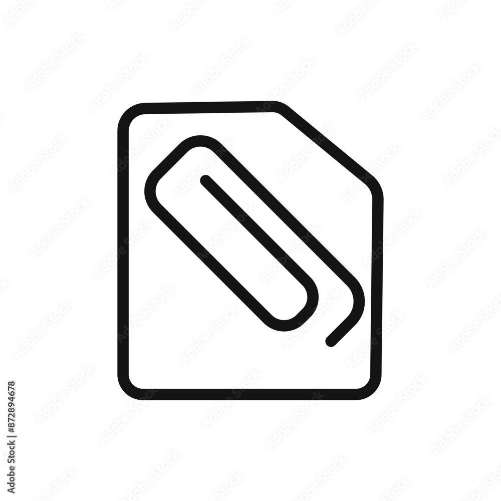 Enclosure icon linear vector graphics sign Enclosure icon linear vector graphics sign
