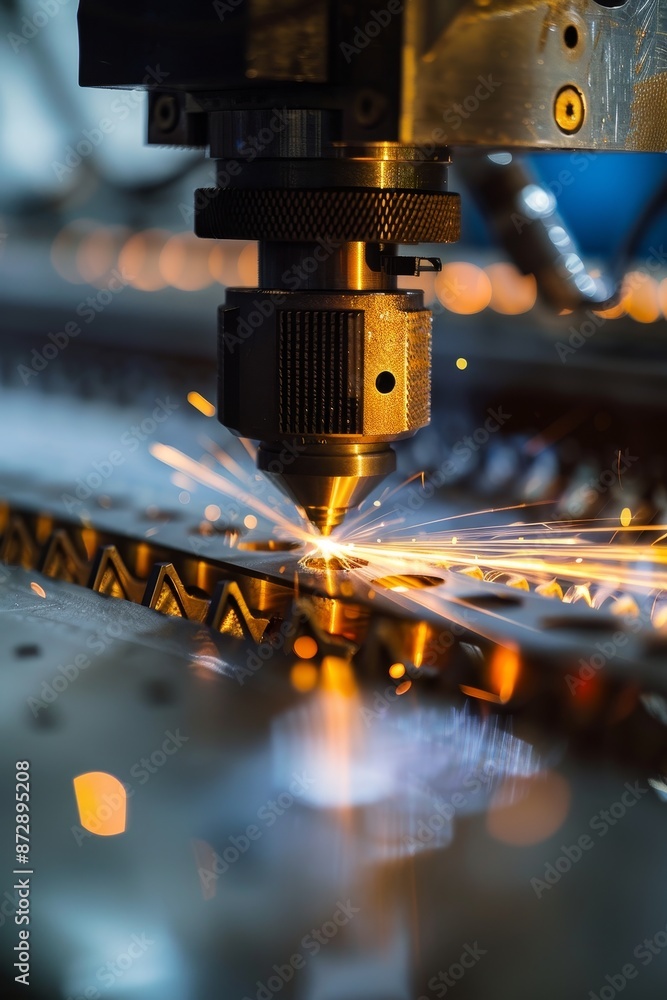 Precision Fiber Laser Cutting Machine in Action. Precision Fiber Laser Cutting Machine in Action.