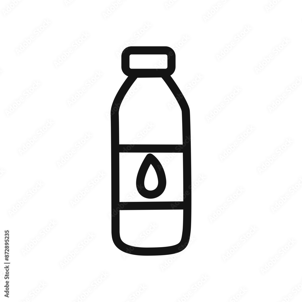 Water bottle icon linear vector graphics sign
Water bottle icon linear vector graphics sign