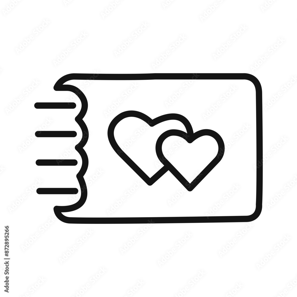 wedding album icon linear vector graphics sign wedding album icon linear vector graphics sign