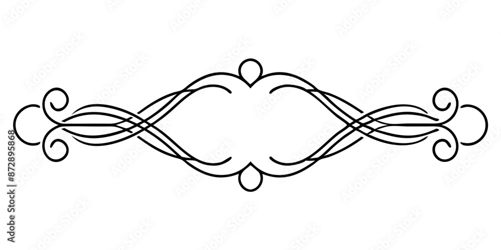 graphic with a black elegant plant ornament on an isolated background graphic with a black elegant plant ornament on an isolated background