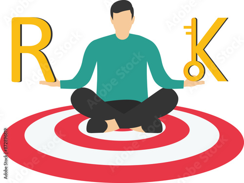 OKR, Objective Key Results Business. businessman sit and review effective strategy method to success target.

