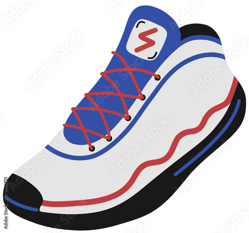 Stylized Basketball Shoe