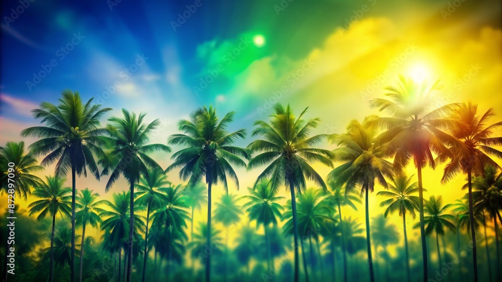 Vibrant, blurred, and gradient-style background featuring green, yellow, and blue hues reminiscent of a tropical nation's proud heritage. Vibrant, blurred, and gradient-style background featuring green, yellow, and blue hues reminiscent of a tropical nation's proud heritage.