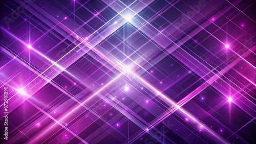 Vibrant purple abstract background featuring crisscrossing lines in gradient shades, evoking creativity and modernity in a futuristic atmosphere.