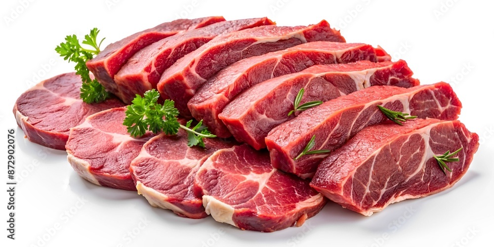 Obraz premium Fresh raw red meat slice