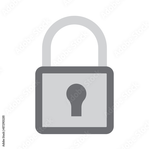 lock Vector Flat Icon Design