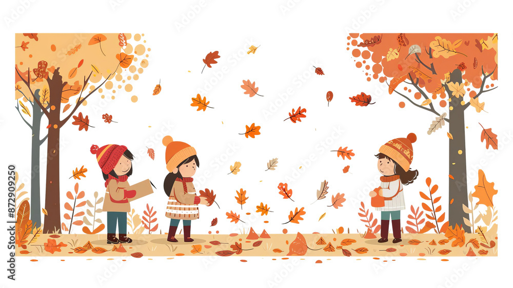 Fototapeta premium autumn tree with leaves
